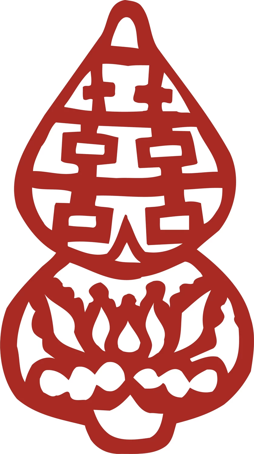 中国风中式传统喜庆民俗人物动物窗花剪纸插画边框AI矢量PNG素材【2818】